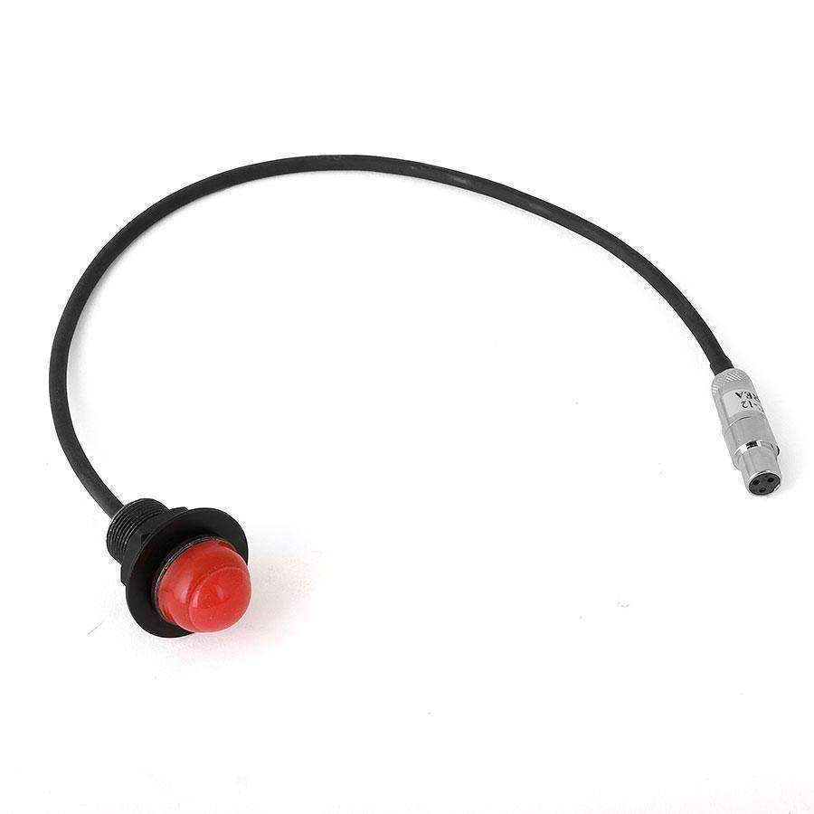 Hole Mount Push to Talk Cable (PTT) with 12" Straight Cord for Intercoms –