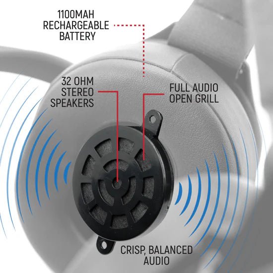 RW - H52 Bluetooth Headset for Cell Phones - 2 - Way Radio Compatible - Rad UTV Parts