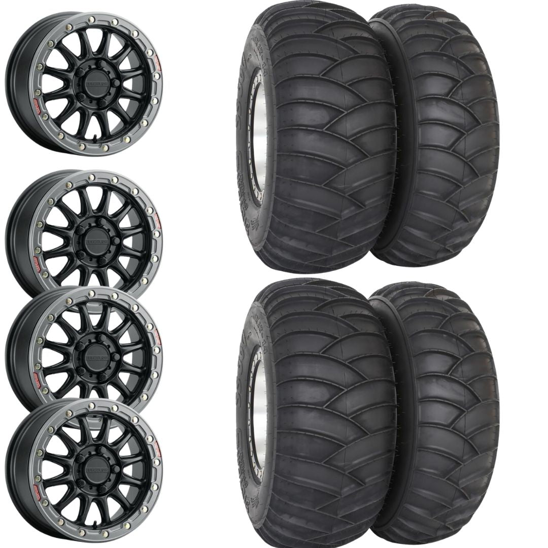 RZR Pro R Sand Tire and Beadlock Wheel Kit | Raceline + System 3 SS360 - Rad UTV Parts
