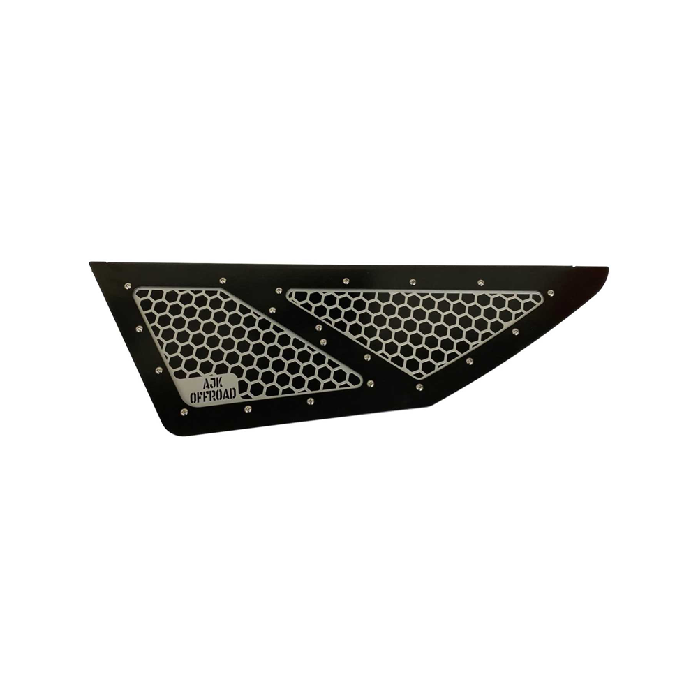 Vented Honda Talon Lower Doors — Vented Honda Talon Lower Doors by AJK Offroad Front Silver Solid Honda Door