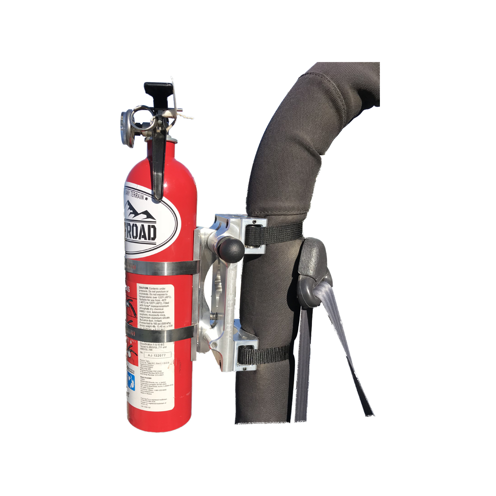 Quick Shot Quick-Release Fire Extinguisher Mount — Quick Shot Fire Extinguisher Mount - Quick Release - Truck, Jeep, ATV, SXS Part AJK Offroad