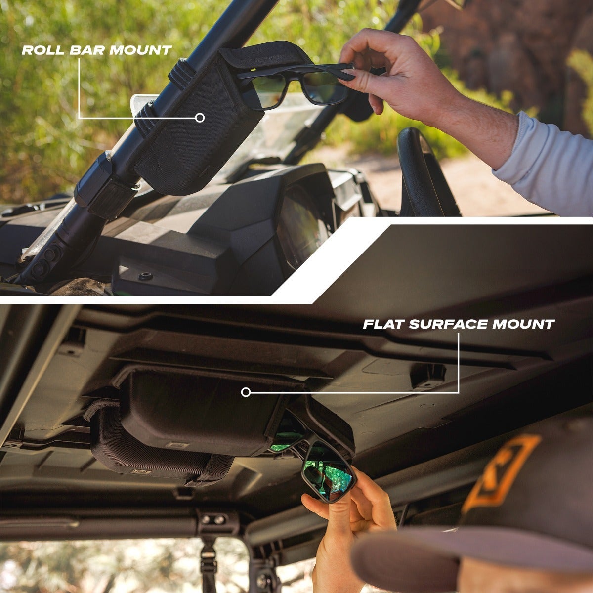 UTV Universal Secure-Mount Sunglasses Holder
