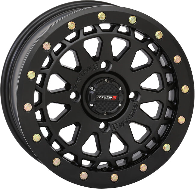 System 3 SB6 UTV wheel manufacturer photograph - selected Matte Black