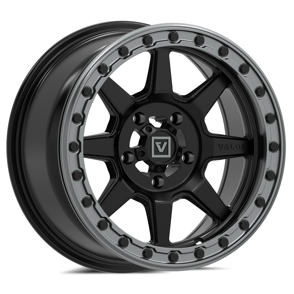 V13 Satin Black UTV Beadlock - Valor Offroad