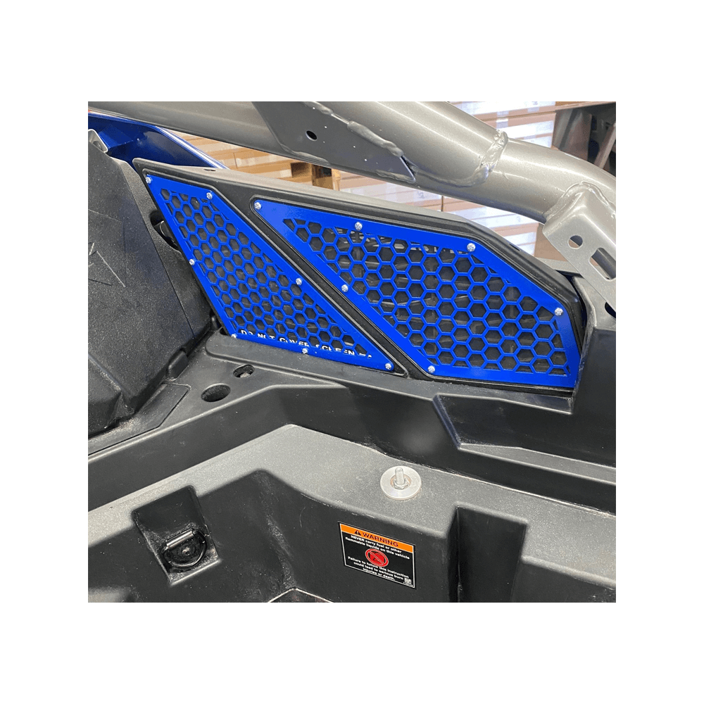 Intake Vent Covers Polaris Pro XP / Pro R / Turbo R / Pro S — Intake Vent Covers Polaris Pro XP / Pro R / Turbo R AJK Offroad Inside Blue