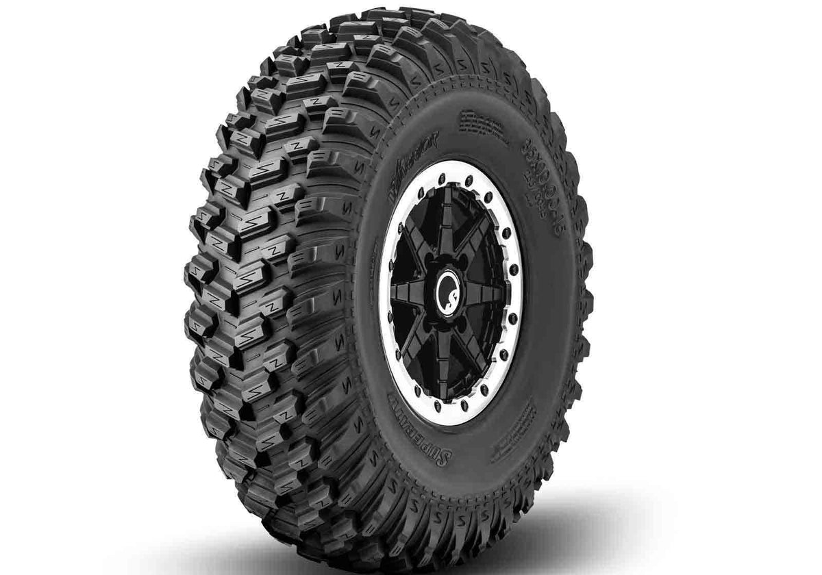 SuperATV Standard XT Warrior Tires 32x10x15 on 15x7 Healy Lock Series Beadlock Wheels 4/137 Pattern