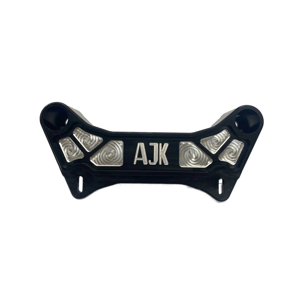 Can-Am Maverick X3 Billet Aluminum Shock Tower Brace — Can-Am Maverick X3 Billet Aluminum Shock Tower Brace by AJK Offroad Front Product View