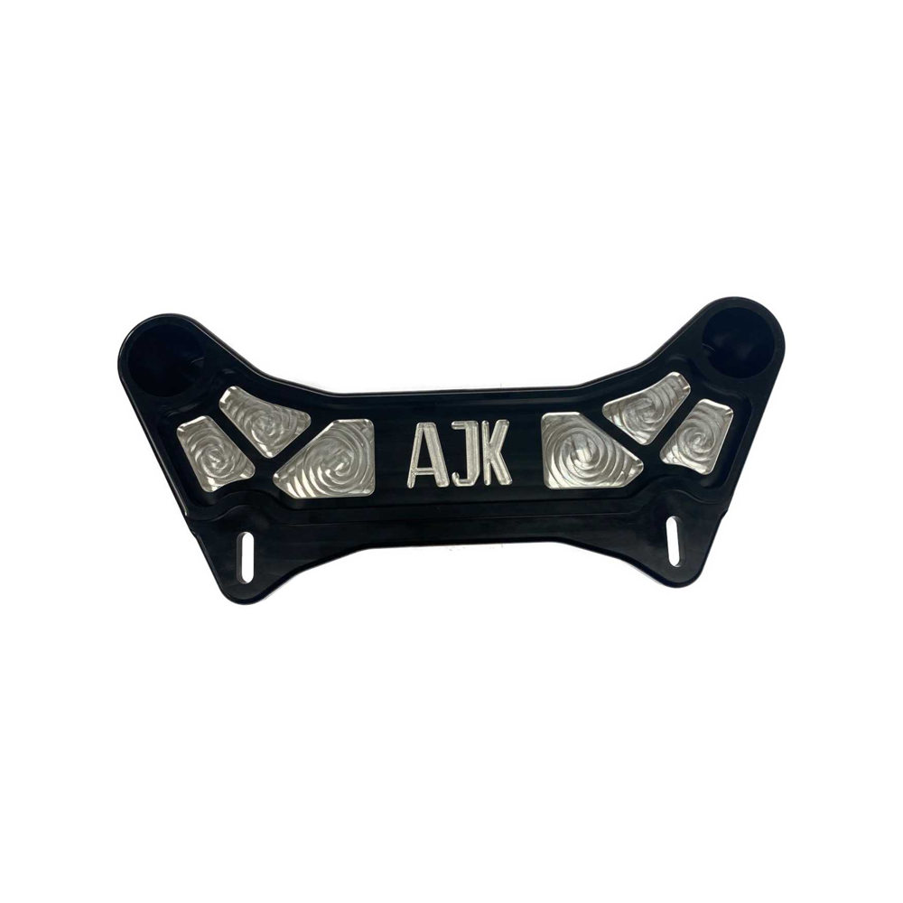 Can-Am Maverick X3 Billet Aluminum Shock Tower Brace — Can-Am Maverick X3 Billet Aluminum Shock Tower Brace by AJK Offroad Alternative Product Front View