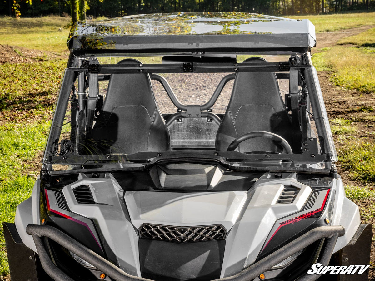 SuperATV MaxDrive Power Flip Windshield for Yamaha Wolverine RMAX - image 4