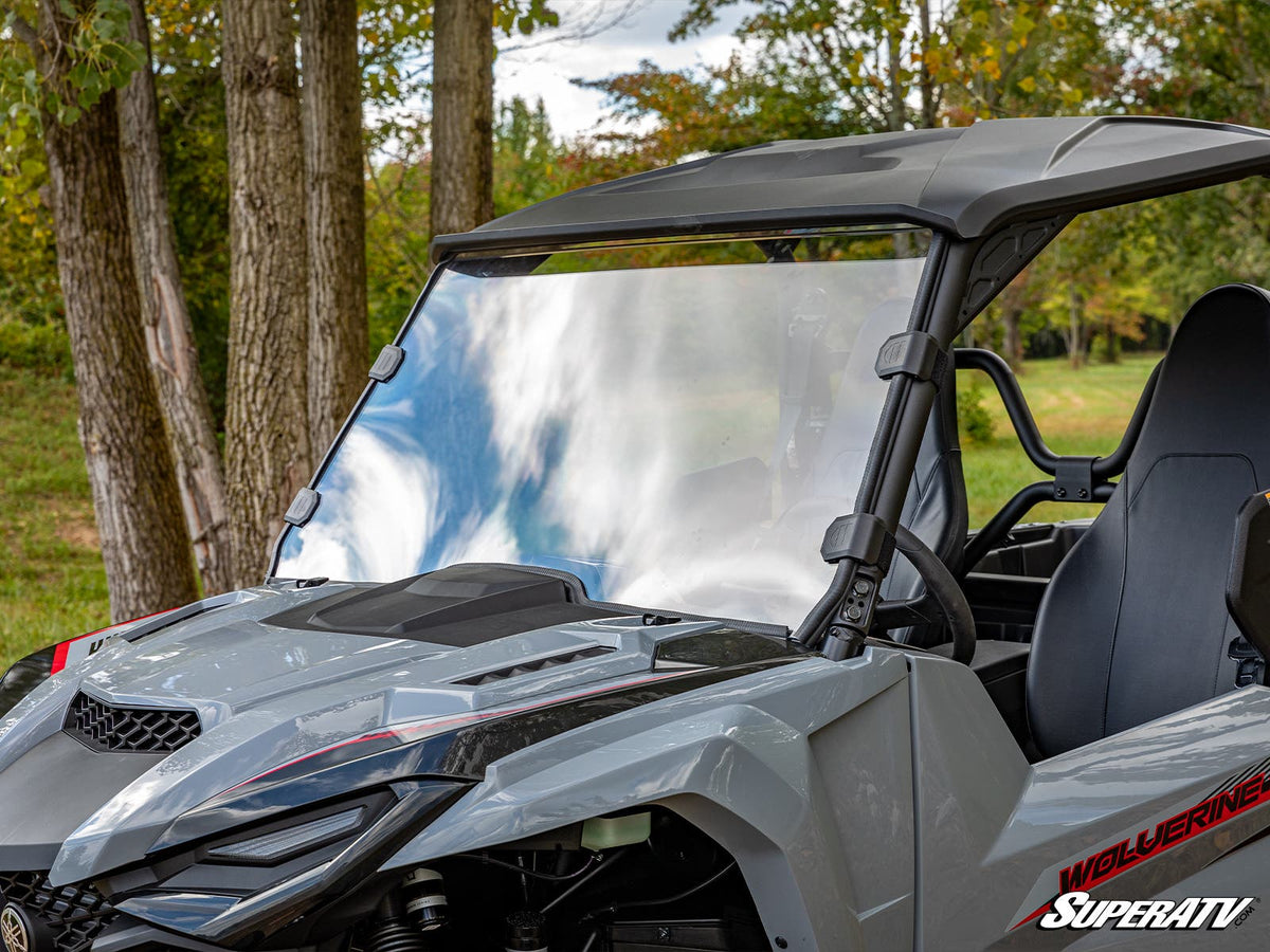 SuperATV Scratch-Resistant Full Windshield for Yamaha Wolverine X4 850 - image 4