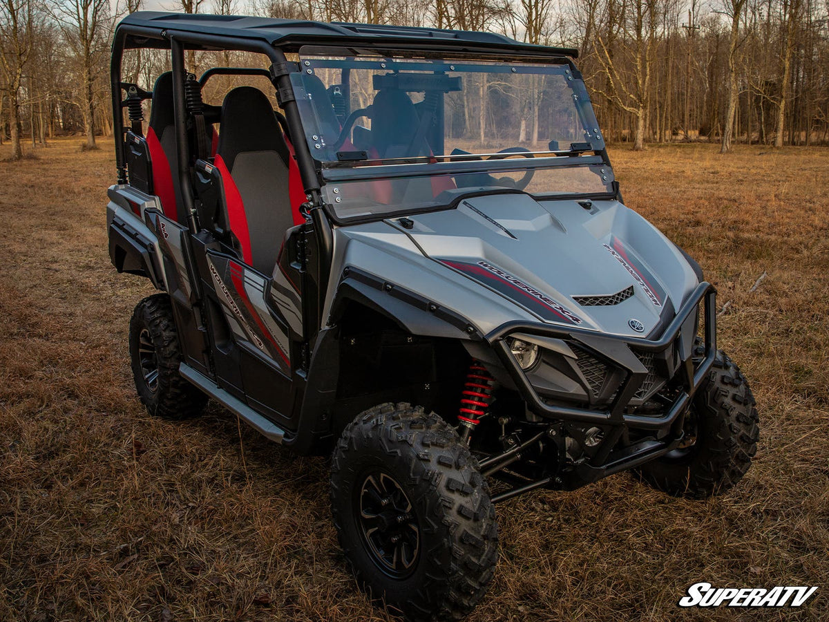 SuperATV Scratch Resistant Flip Windshield for Yamaha Wolverine X4 850 - image 8