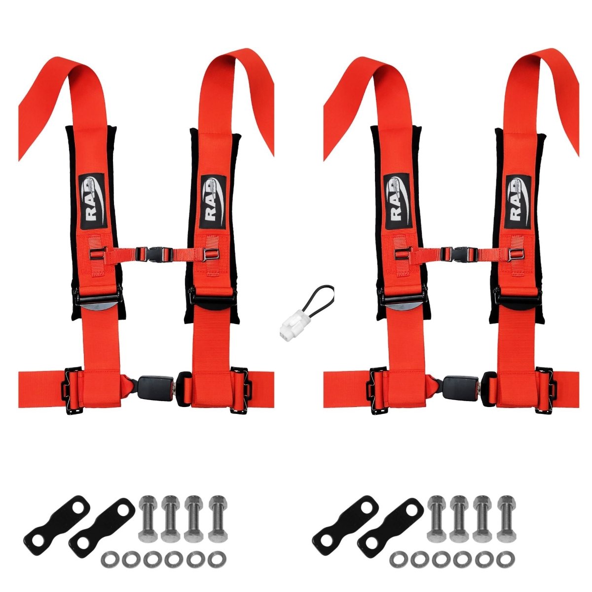 YXZ 1000R 4 Point Harness 3" Set with 2 Harnesses and Lap Mounts - Rad UTV Parts