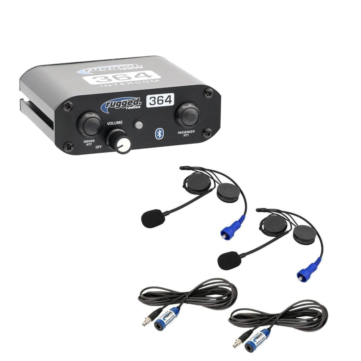 2 Person 364 Communication Intercom System with Helmet Kits | Rugged Radios - Rad Parts