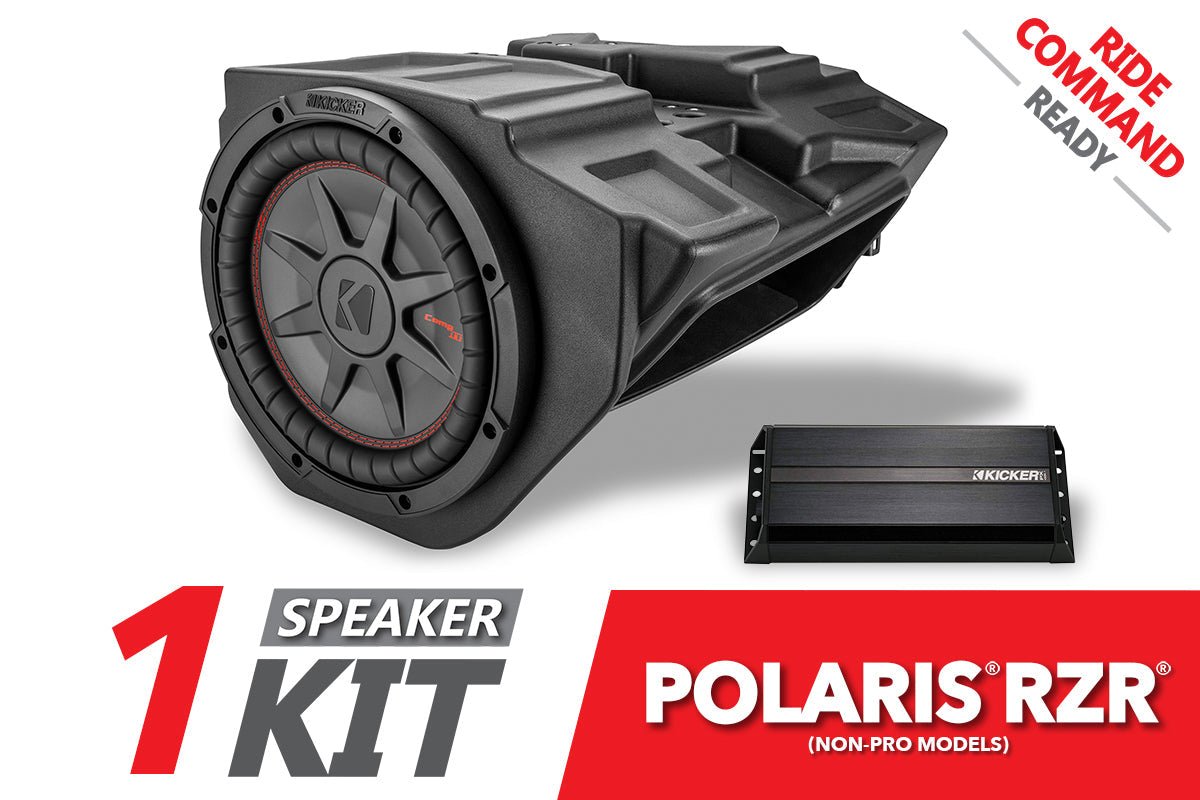 2014-2018 Polaris RZR Kicker 10in Subwoofer Plug-&-Play Kit for Ride Command - Rad Parts