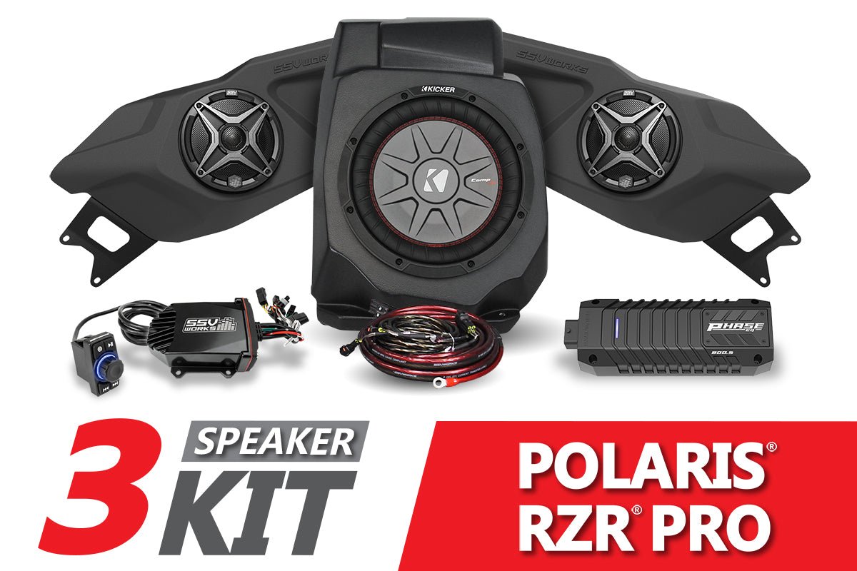 2020-2022 Polaris RZR Pro SSV 3-Speaker Plug-&-Play System - Rad Parts
