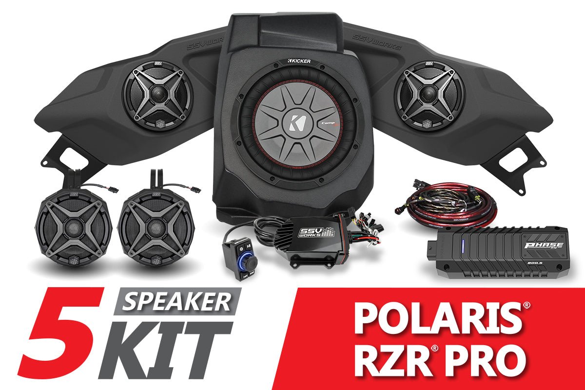 2020-2022 Polaris RZR Pro SSV 5-Speaker Plug-&-Play System - Rad Parts