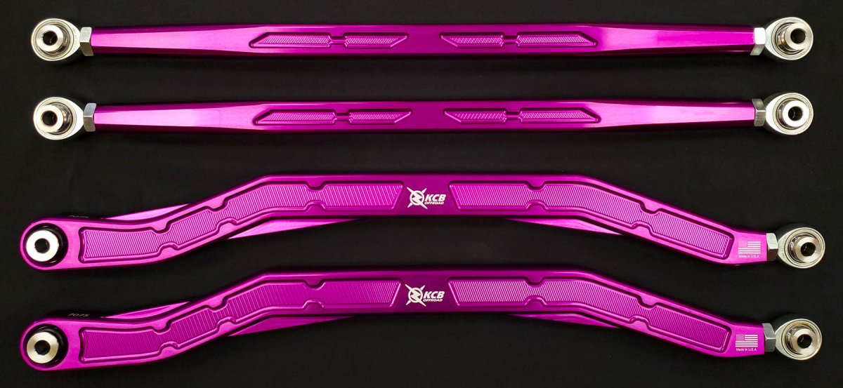 4-Pack Polaris RZR 64" High Clearance Radius Arms 7075 2017.5+ - Rad Parts