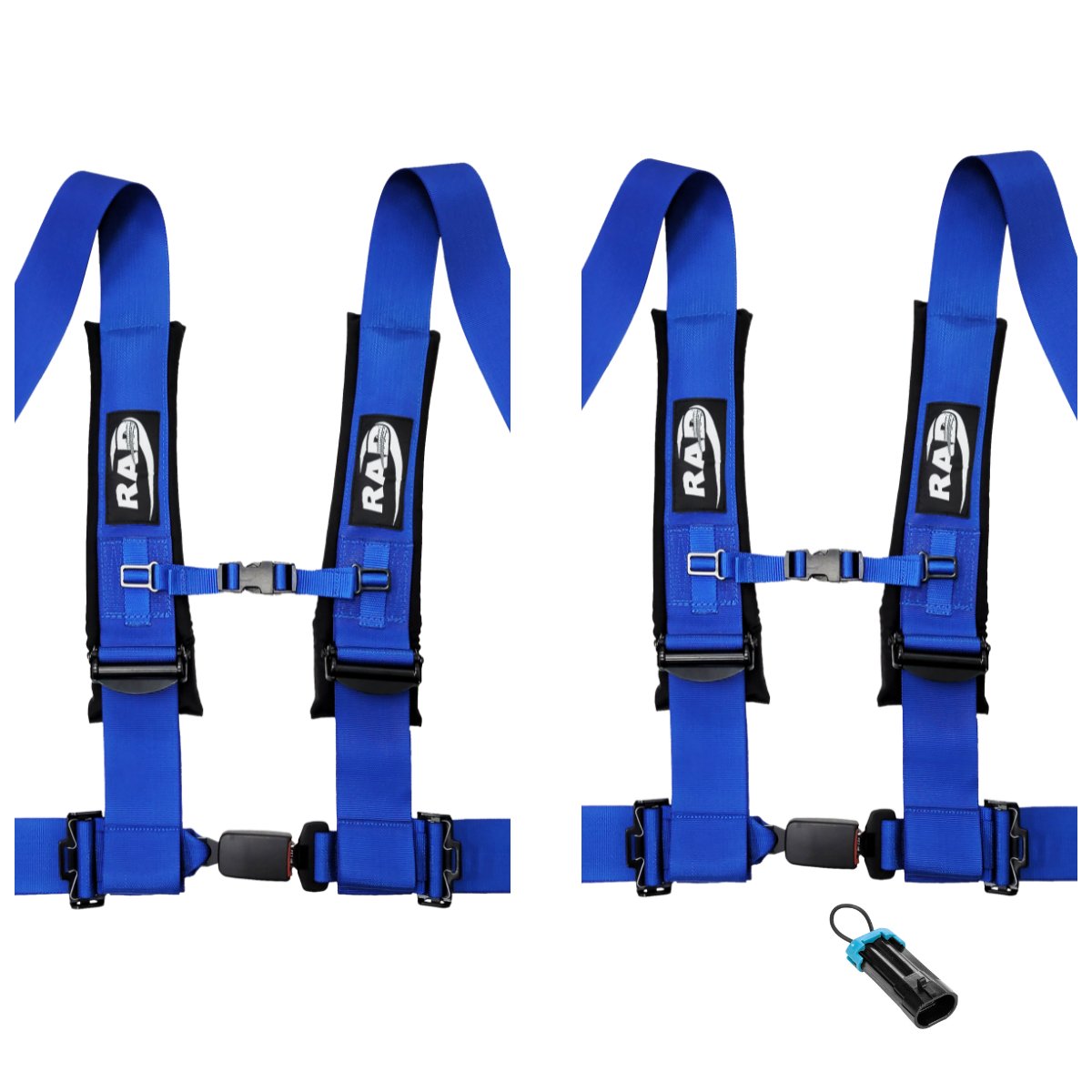 4-Point Harness 3" set with Polaris RZR / Can-Am Maverick Override Plug | Rad UTV Parts - Rad Parts
