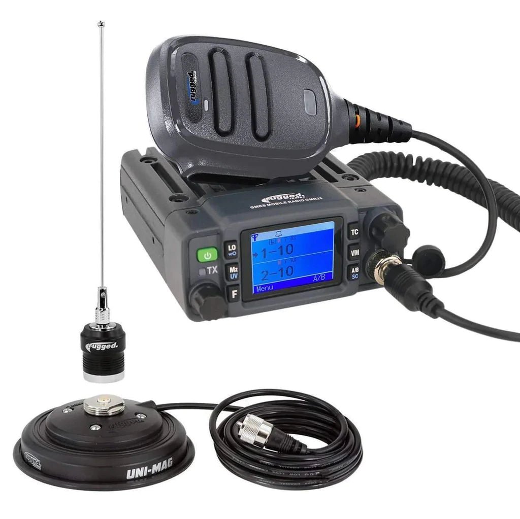 Adventure Radio Kit - GMR25 Waterproof GMRS Mobile Radio Kit and External Speaker - Rad Parts