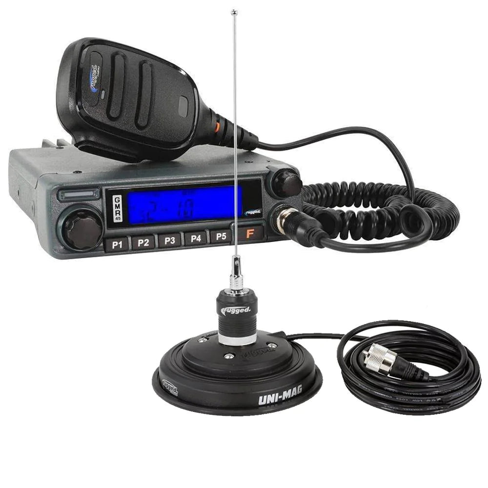 Adventure Radio Kit - GMR45 Powerful GMRS Mobile Radio Kit and External Speaker - Rad Parts