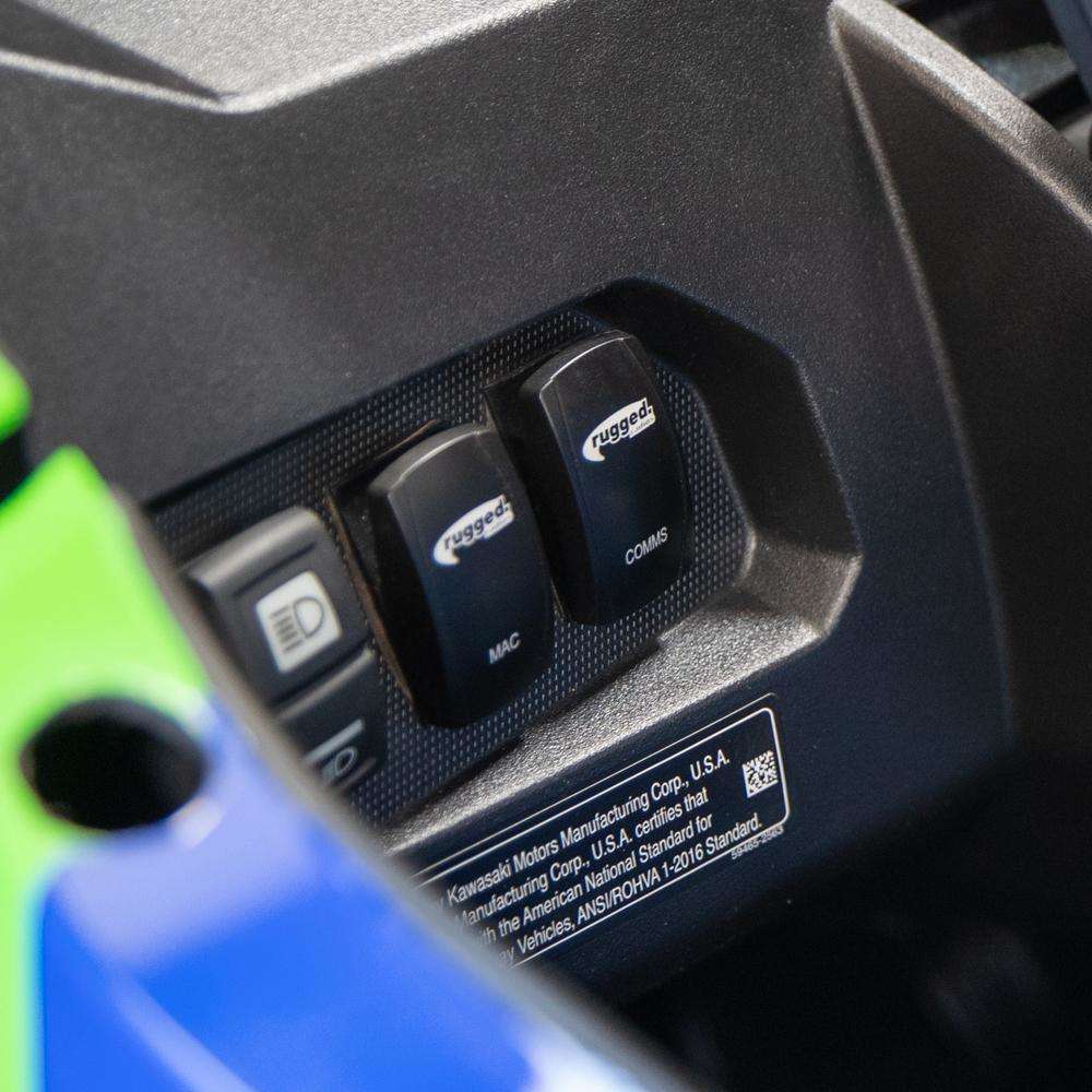 All In One Power Switch for Waterproof Radio & Intercom - "Comms" Rocker Switch - Rad Parts