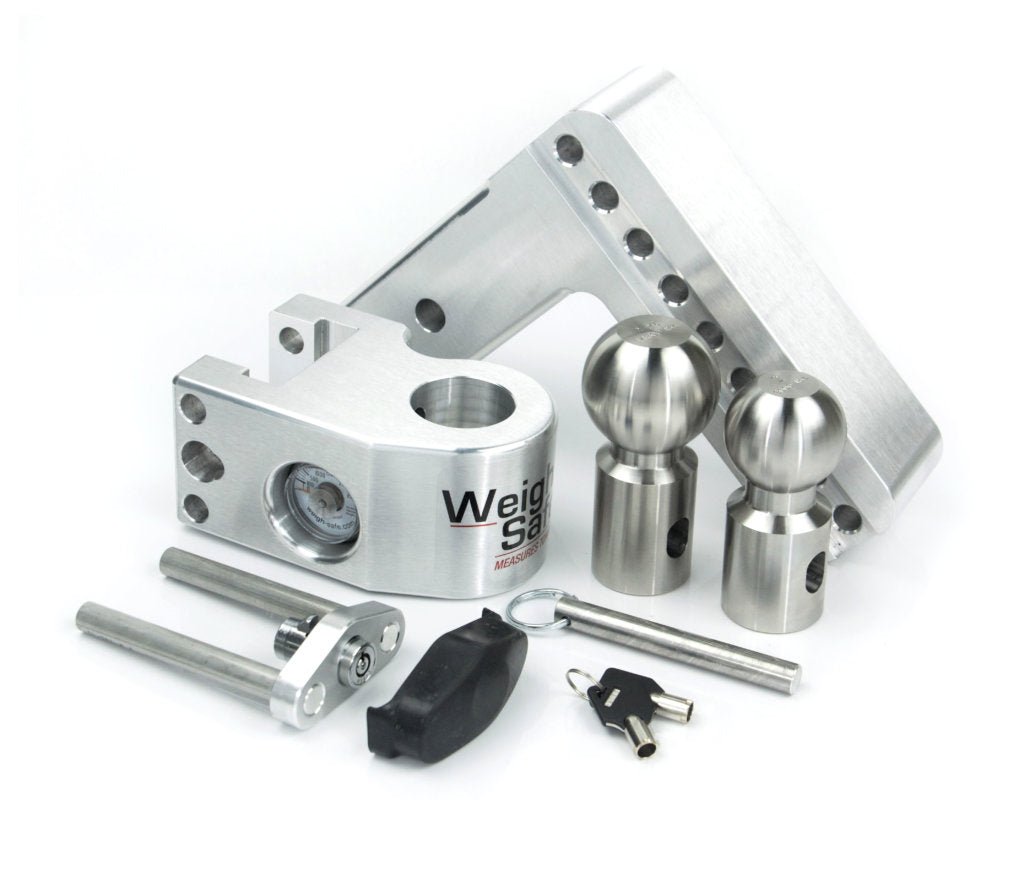 Aluminum Drop Hitch with tongue weight scale | Weigh Safe - Rad Parts
