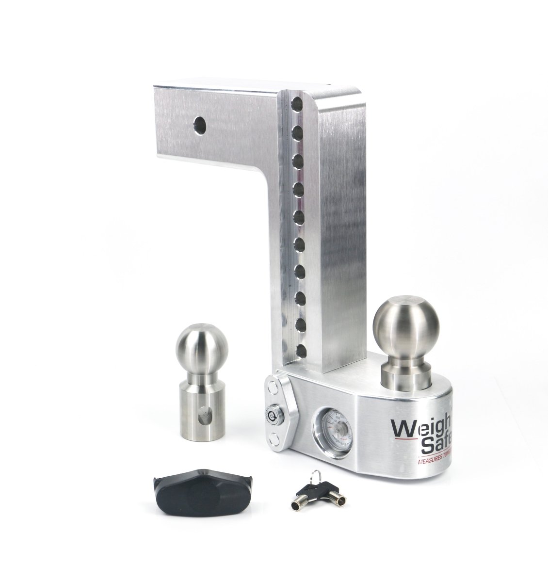 Aluminum Drop Hitch with tongue weight scale | Weigh Safe - Rad Parts