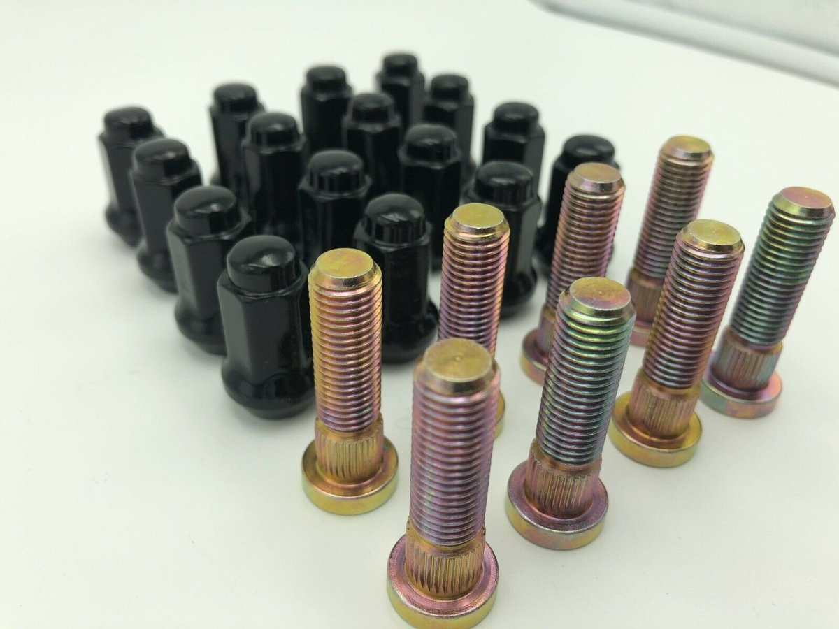 Arctic Cat extended ATV UTV wheel studs zinc plated forged CNC machined high strength bolts set