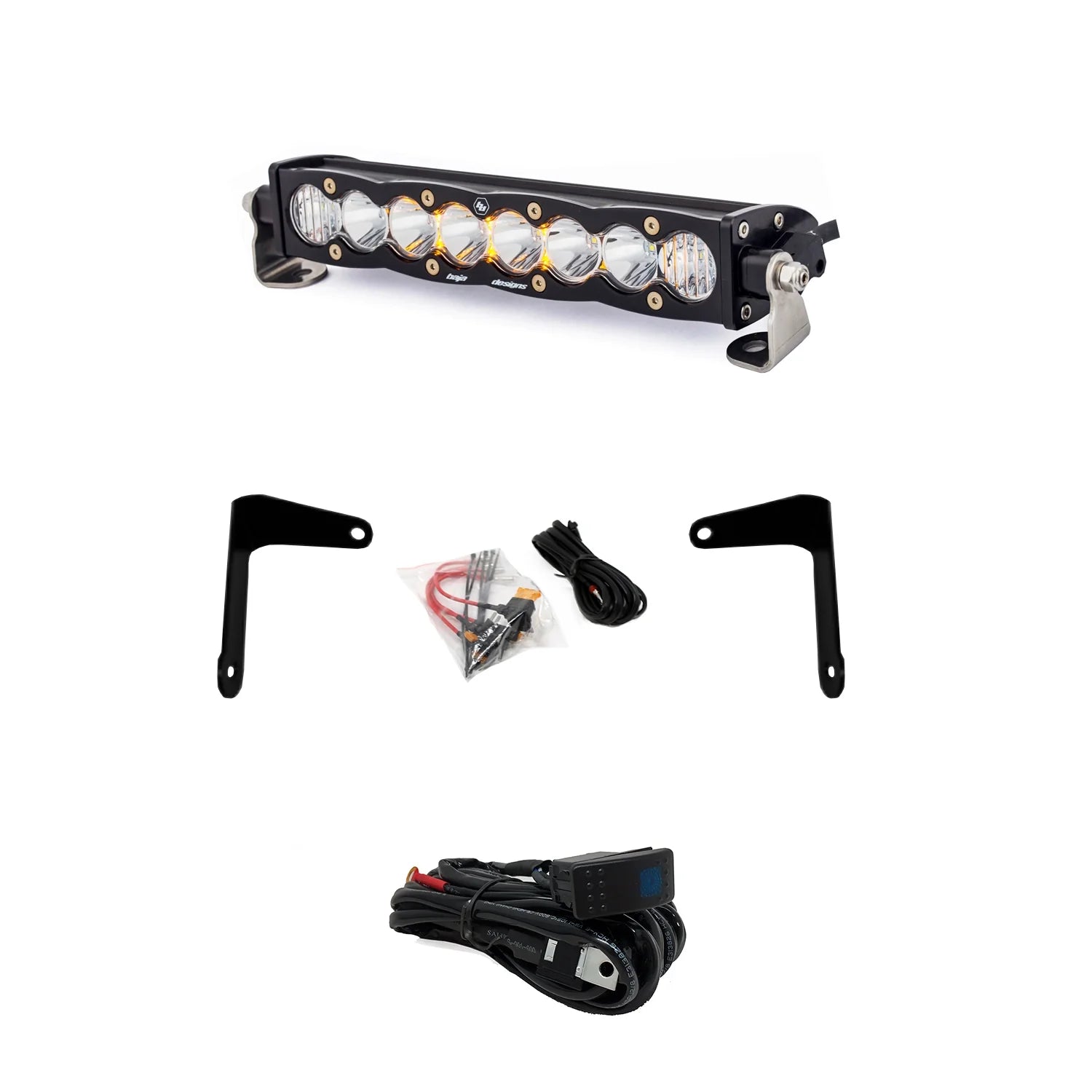 Baja Designs S8 10" Shock Tower Light Bar Mount Kit for 17-22 Can-Am Maverick X3 - Rad Parts