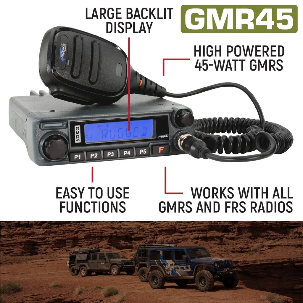 Bronco Radio Kit - with GMR45 POWER HOUSE Mobile Radio for New Ford Bronco - Rad Parts
