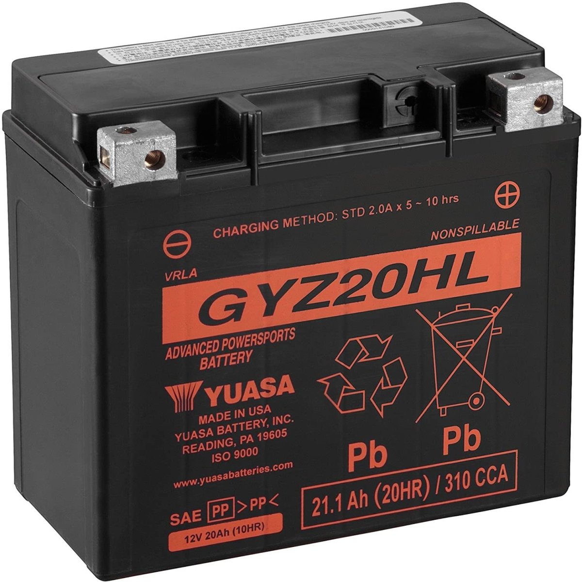 Can-Am Commander and Defender 320CCA AGM Battery | Yuasu - Rad Parts