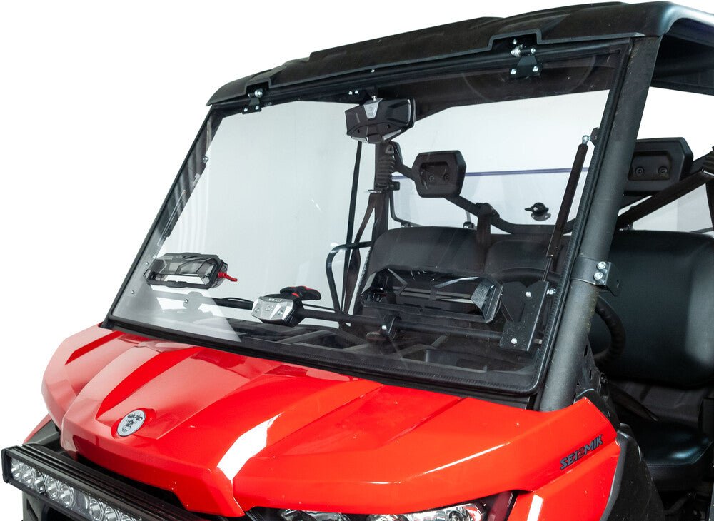 Can-Am Defender Flip-Up Vented Windshield | Seizmik - Rad Parts