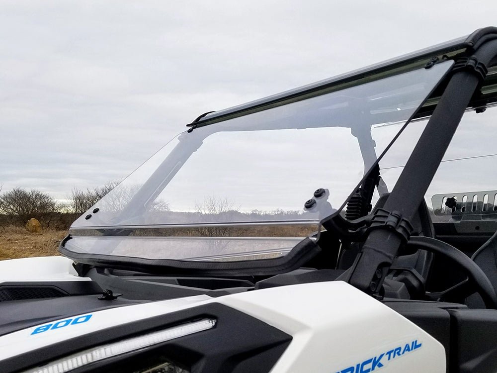 Can Am Maverick Trail/Sport & 2021 Commander Full Tilting Windshield - Rad Parts