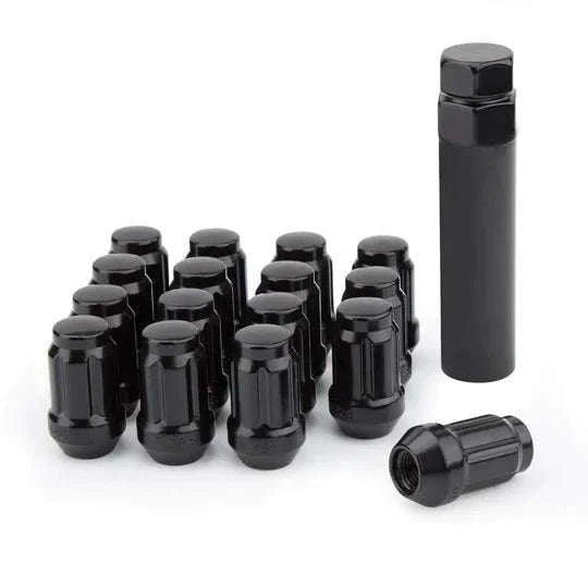 Set of 16 black locking spline drive lug nuts with key for Can-Am Maverick X3 wheels