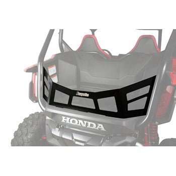 Black powder coated Cargo Tailgate Honda Talon by Dragonfire for 2019-2021 Talon 1000R and 1000X with easy no-drill installation