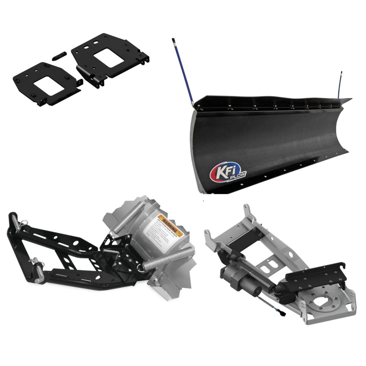 Complete Polaris General Snow Plow Kit | KFI 66" Poly Pro Blade - Rad Parts