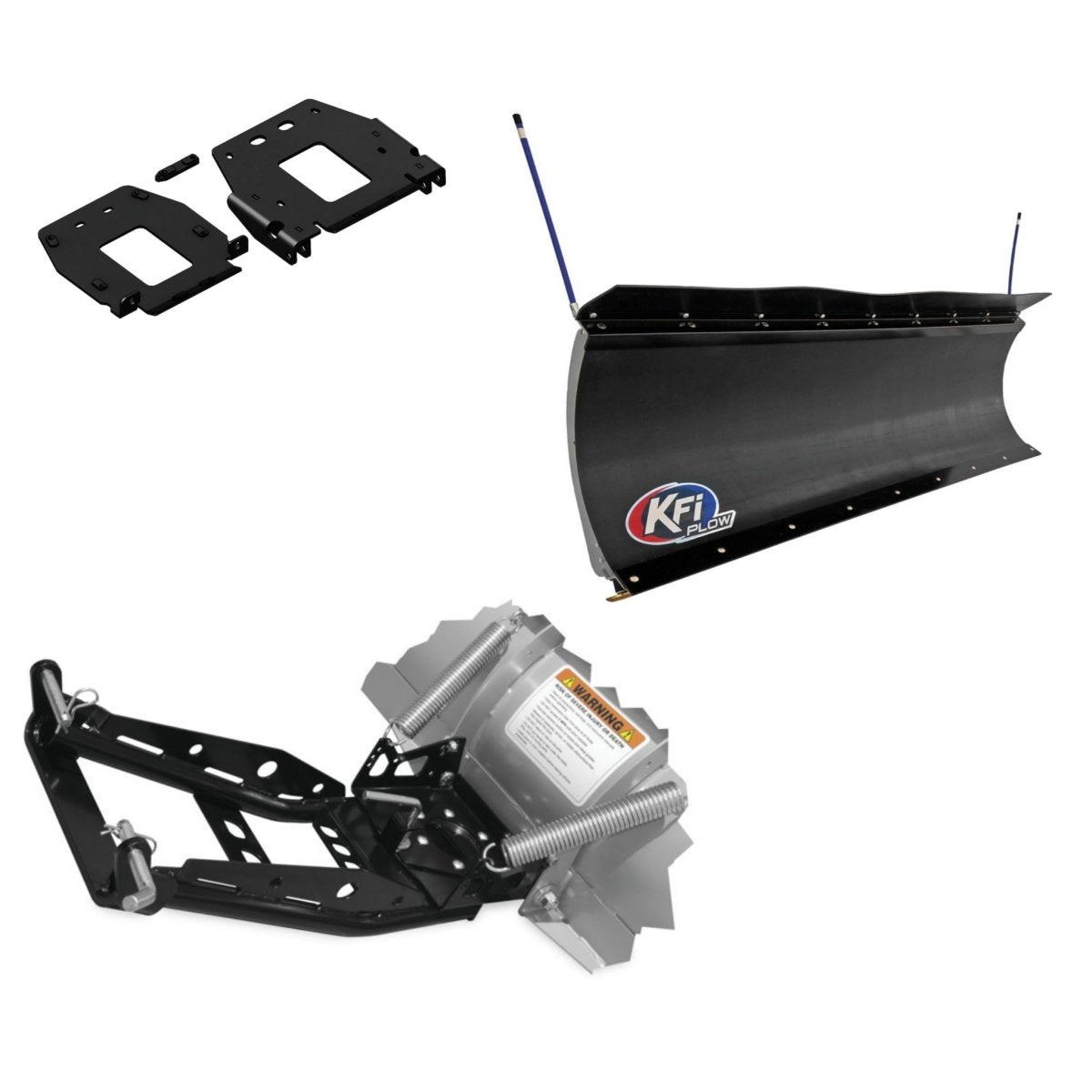 Complete Polaris General Snow Plow Kit | KFI 66" Poly Pro Blade - Rad Parts