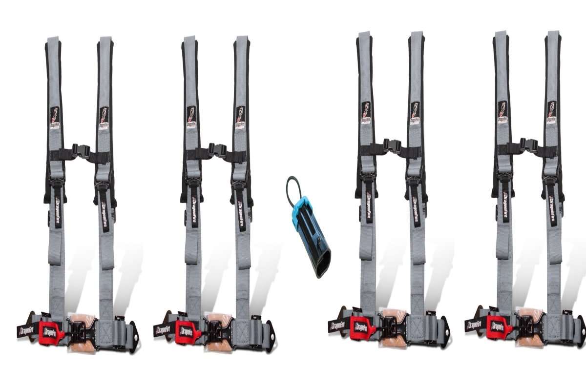 Dragonfire Racing 4-Point Harness 2" set of 4 with Free Override Plug - Rad Parts