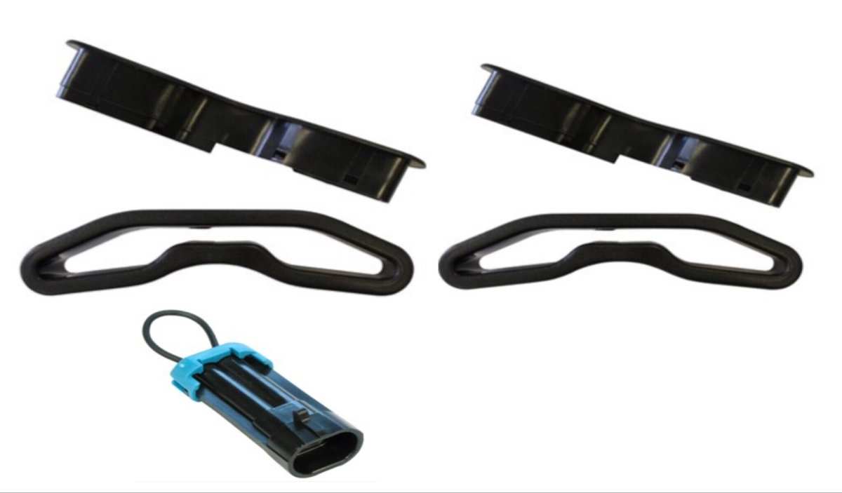 Dragonfire Racing Pass Thru Bezels and Harness Override Kit for UTV harness installation