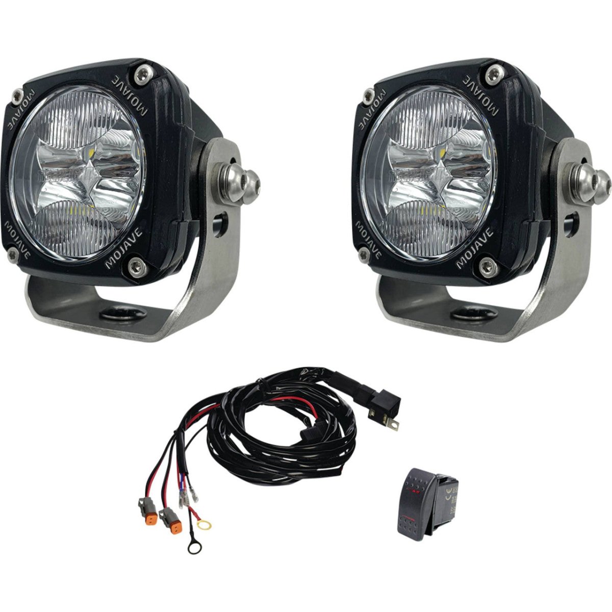 Dual LED 3" Mojave Series UTV Racing Light Kit 6,000 Lumens | Tiger Lights - Rad Parts