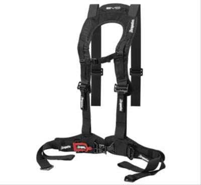 Evo UTV Harness by DragonFire Racing black 4-point adjustable safety harness for UTV seats