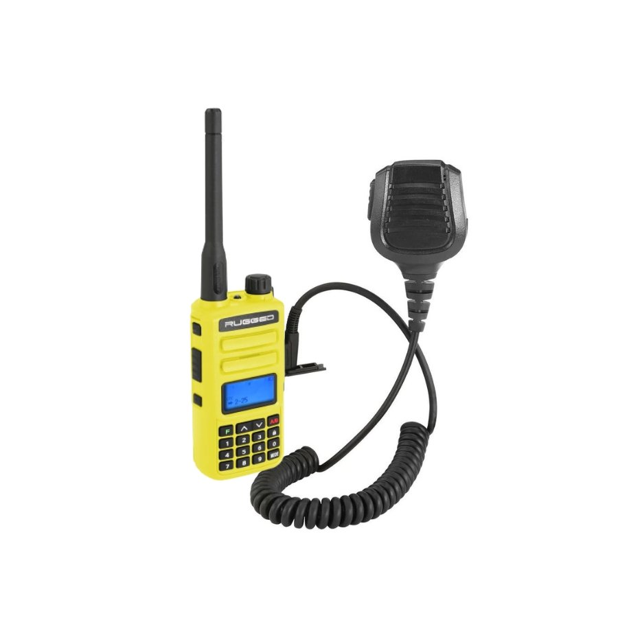 GMRS Handheld Radio with Hand Mic | Rugged Radios GMR2 - Rad Parts