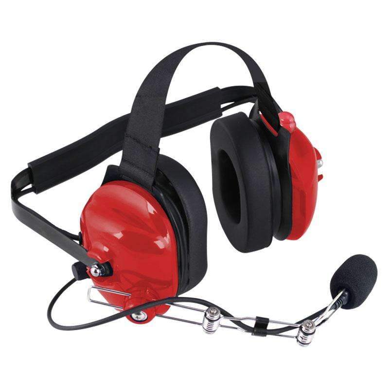 H42 Behind the Head (BTH) Headset for 2-Way Radios - Red - Rad Parts