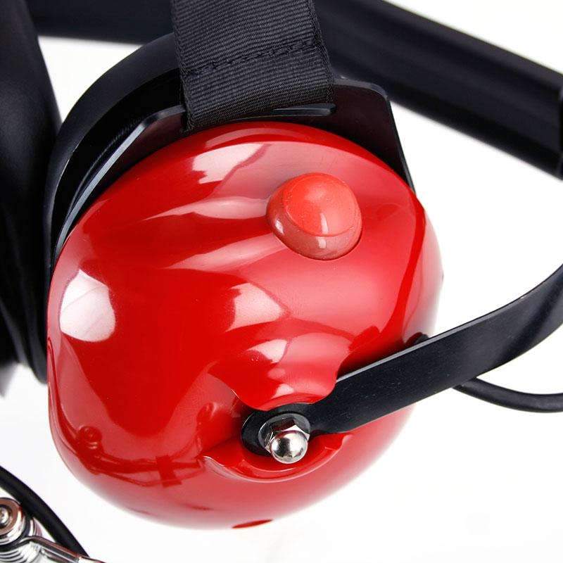 H42 Behind the Head (BTH) Headset for 2-Way Radios - Red - Rad Parts