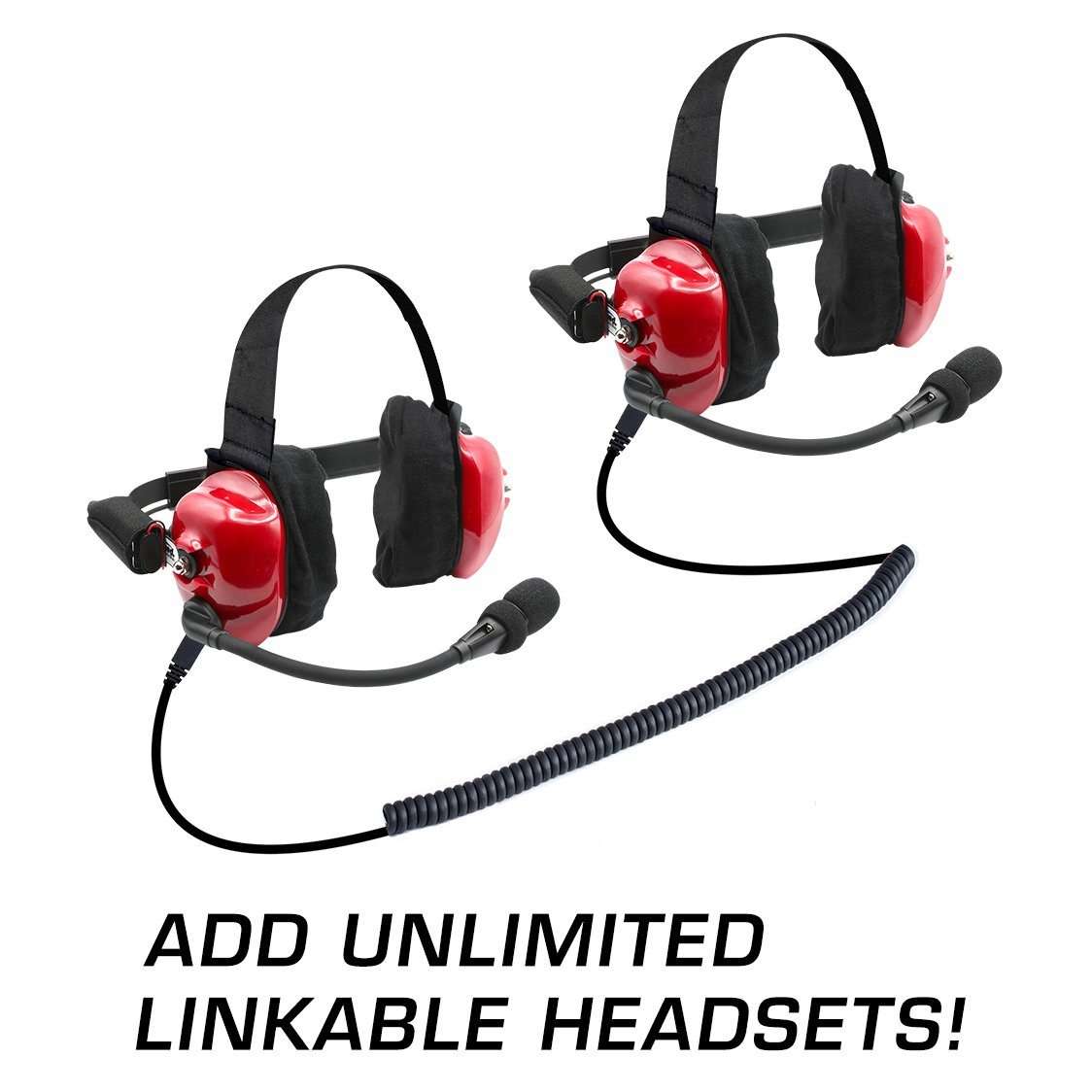 H80 Track Talk Linkable Headset With Nitro Bee UHF Race Receiver - Rad Parts