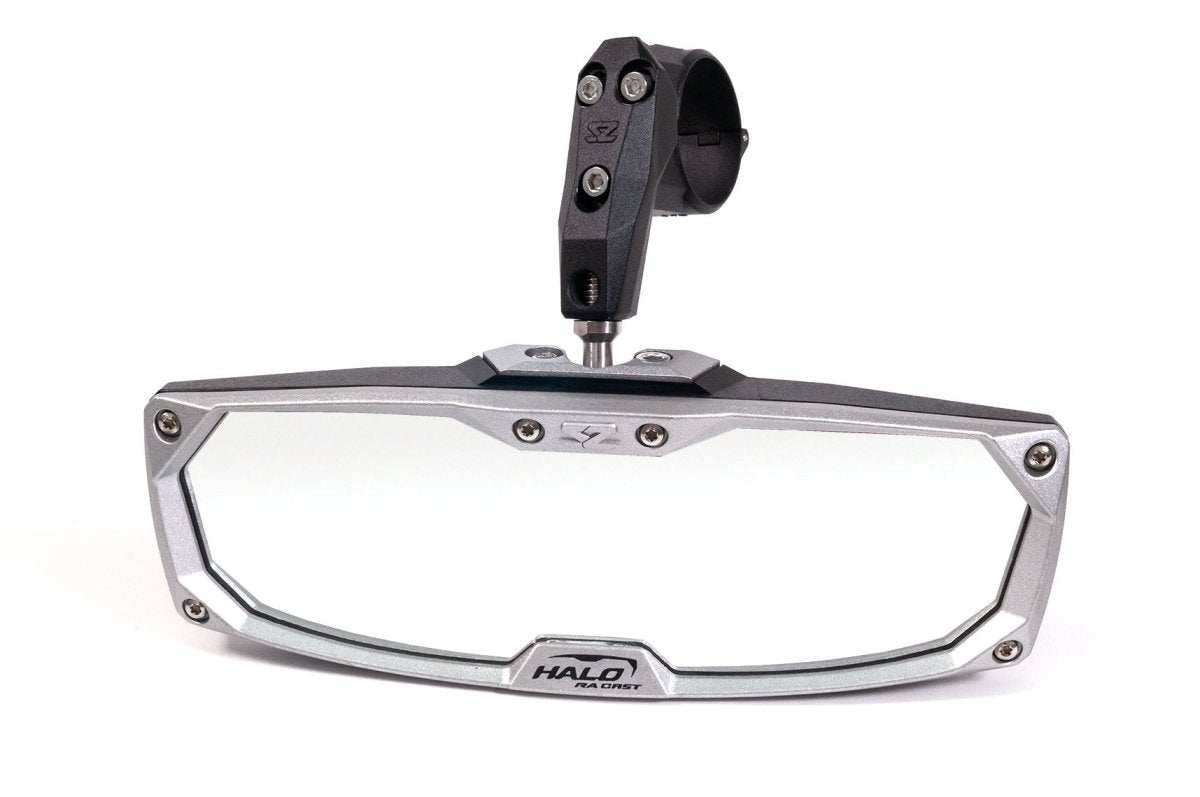 Halo-RA CAST Rearview Mirror with Cast Aluminum Bezel – 1.75″ Round Tube 18024 - Rad Parts