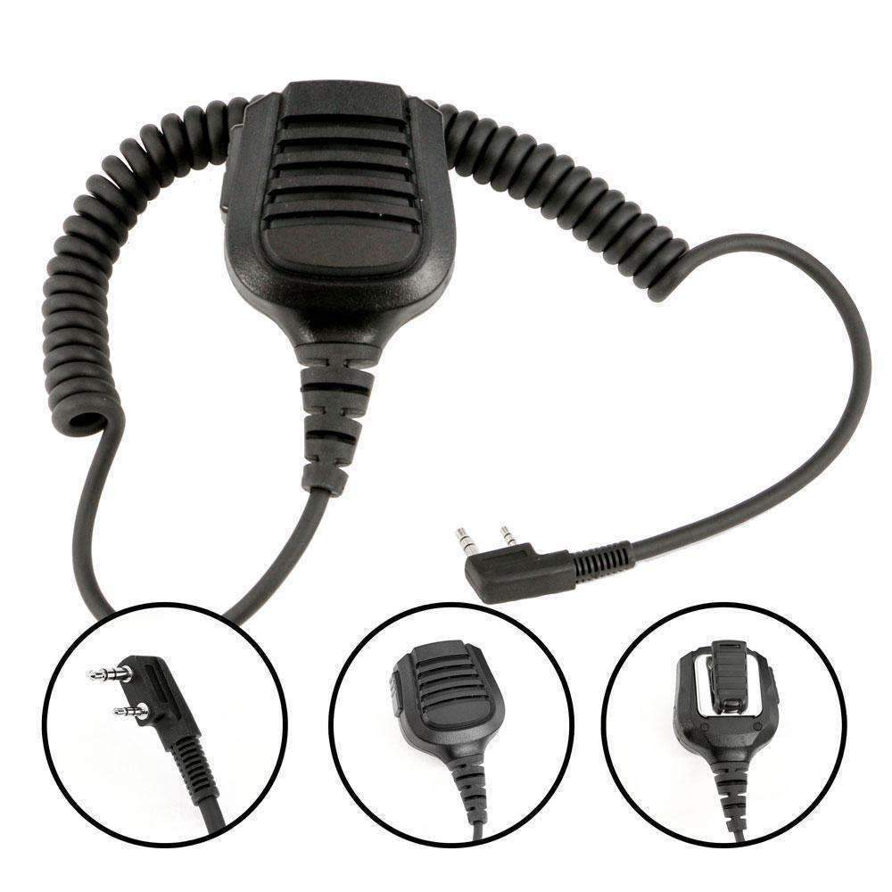 Hand Speaker Mic Waterproof for Handheld Radios - Rad Parts
