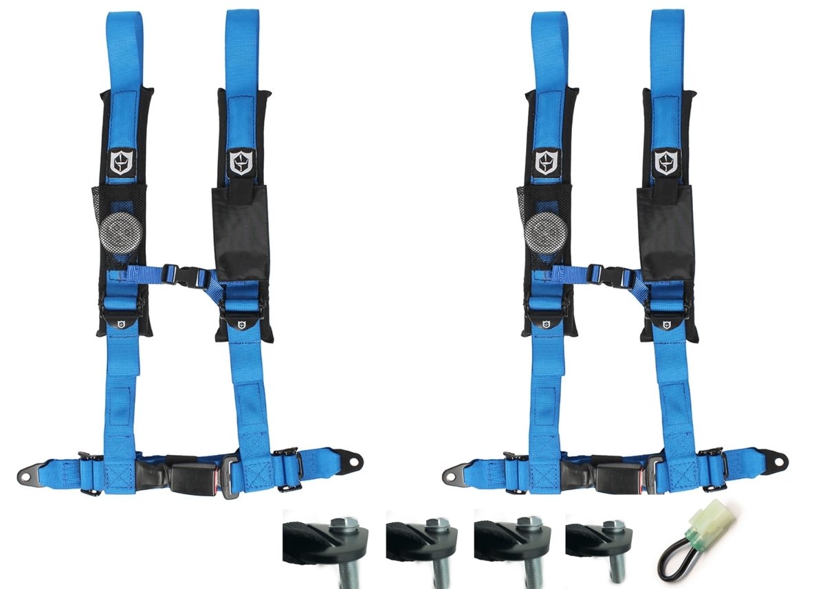 Honda Talon Pro Armor 4 Point 2" Harness Set with Free Lap Bolts and Override Plug - Rad Parts