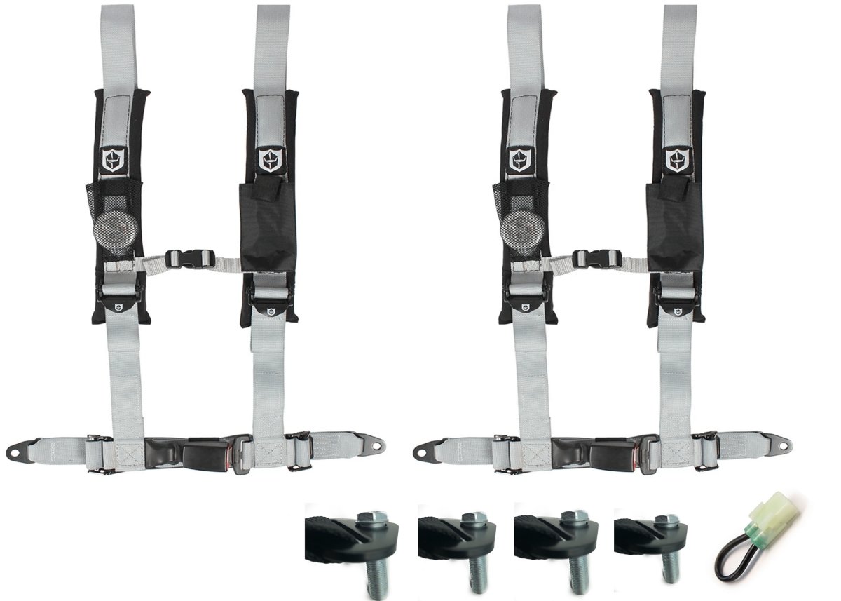 Honda Talon Pro Armor 4 Point 2" Harness Set with Free Lap Bolts and Override Plug - Rad Parts
