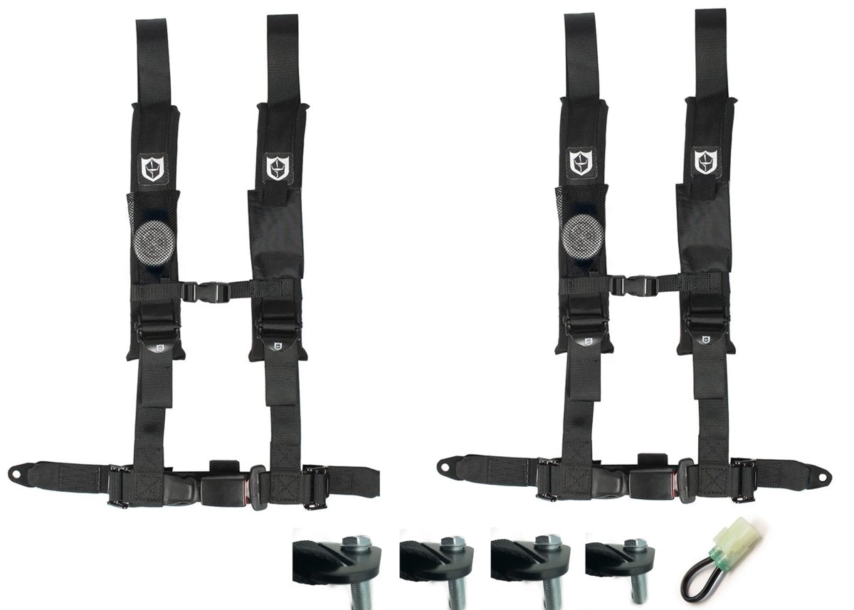Honda Talon Pro Armor 4 Point 2" Harness Set with Free Lap Bolts and Override Plug - Rad Parts